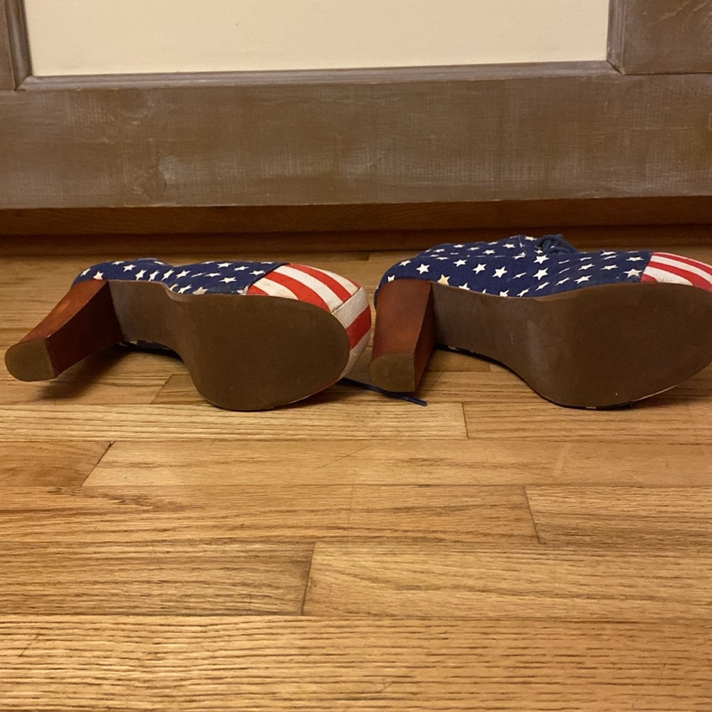 Patriotic, Jeffrey Campbell platform booties - Picture 3 of 5